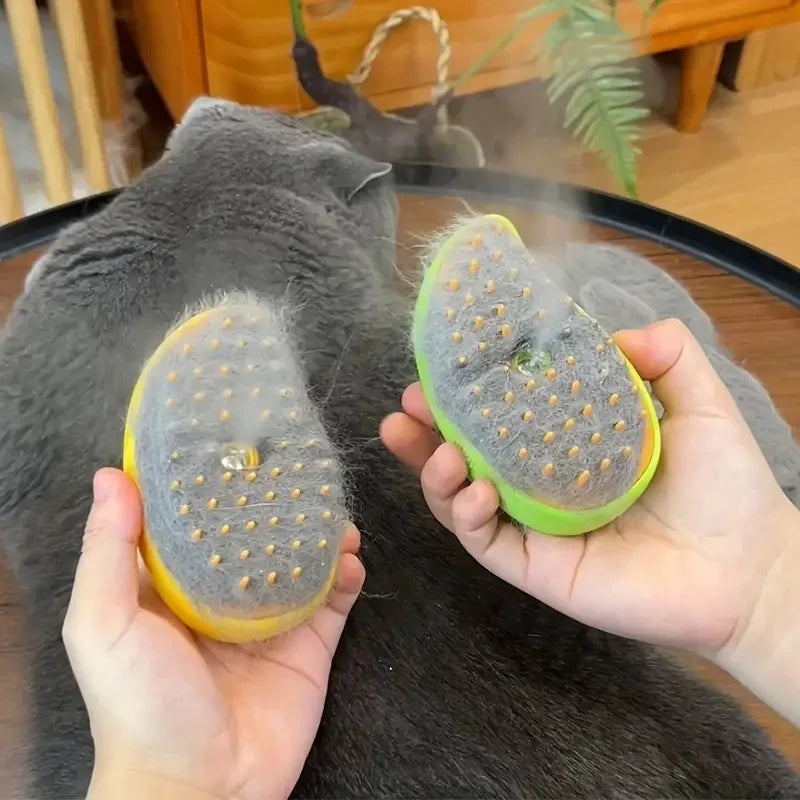 3-in-1 Cat Steamy Electric Pet Grooming Brush.